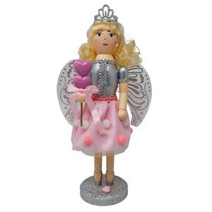 Pink Heart Princess 14" Wood Nutcracker - Gift
